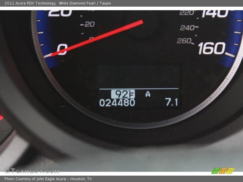 White Diamond Pearl / Taupe 2011 Acura RDX Technology