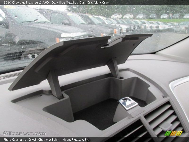 Dark Blue Metallic / Dark Gray/Light Gray 2010 Chevrolet Traverse LS AWD