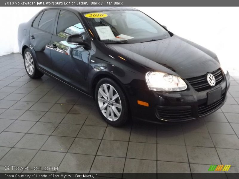 Black / Titan Black 2010 Volkswagen Jetta Wolfsburg Edition Sedan