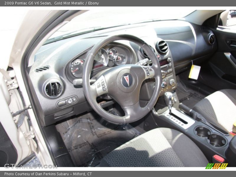 Gold Mist Metallic / Ebony 2009 Pontiac G6 V6 Sedan