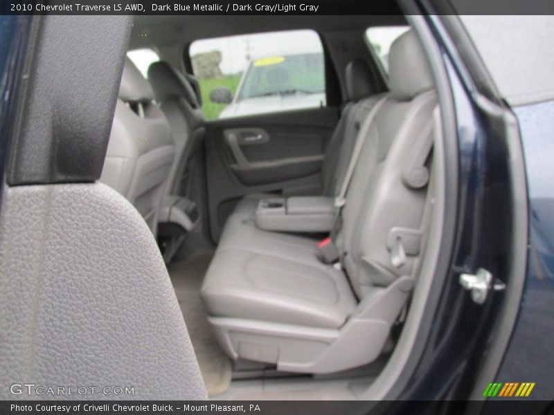 Dark Blue Metallic / Dark Gray/Light Gray 2010 Chevrolet Traverse LS AWD