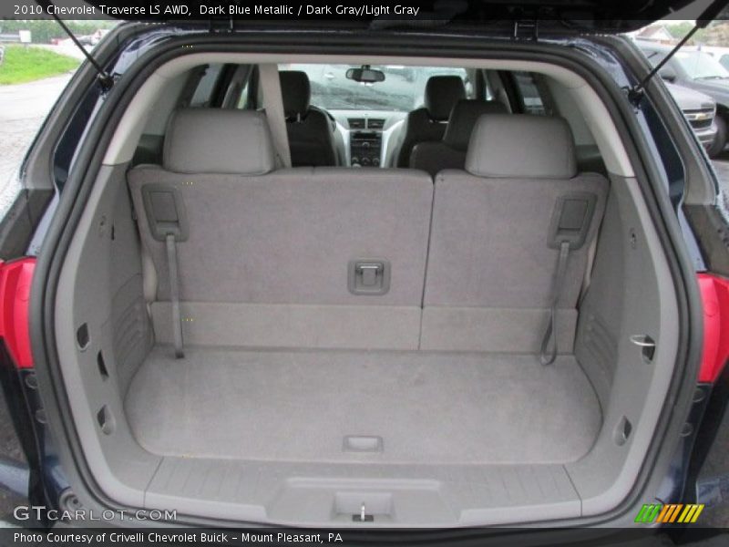 Dark Blue Metallic / Dark Gray/Light Gray 2010 Chevrolet Traverse LS AWD