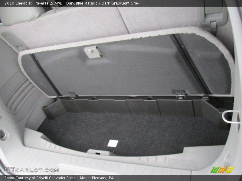 Dark Blue Metallic / Dark Gray/Light Gray 2010 Chevrolet Traverse LS AWD