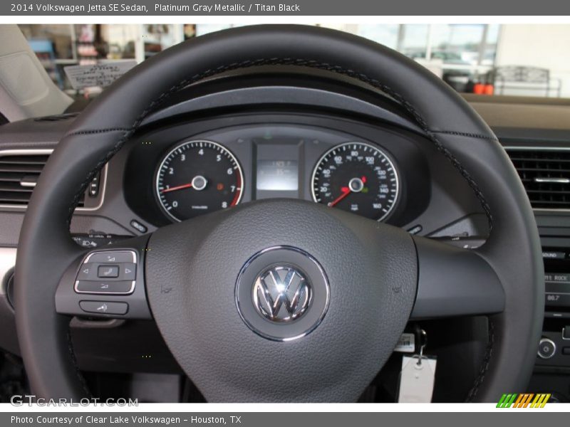Platinum Gray Metallic / Titan Black 2014 Volkswagen Jetta SE Sedan