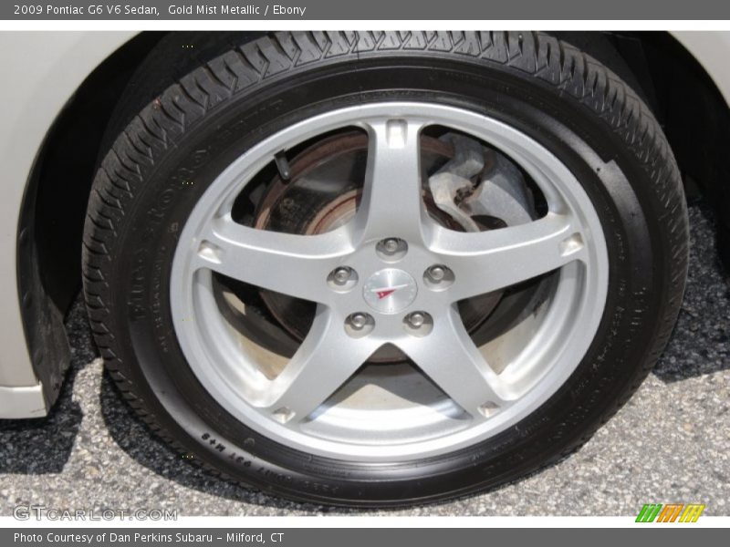 Gold Mist Metallic / Ebony 2009 Pontiac G6 V6 Sedan