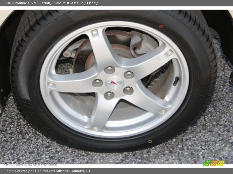 Gold Mist Metallic / Ebony 2009 Pontiac G6 V6 Sedan