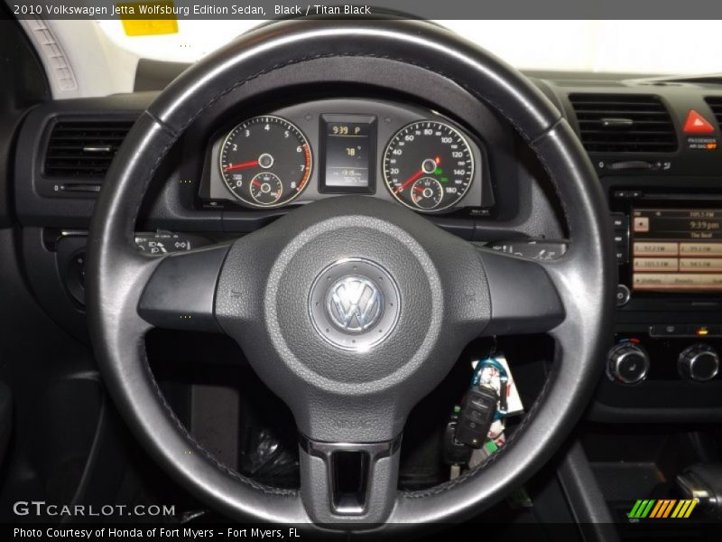 Black / Titan Black 2010 Volkswagen Jetta Wolfsburg Edition Sedan