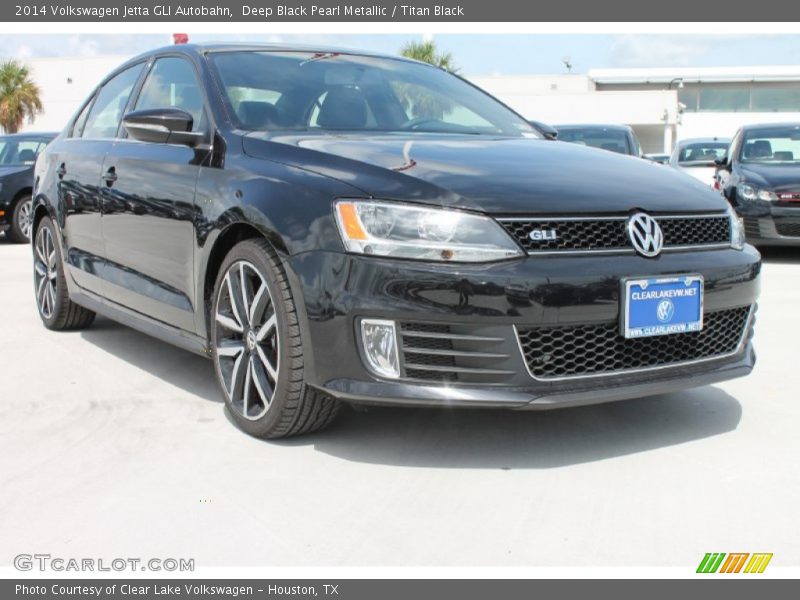 Deep Black Pearl Metallic / Titan Black 2014 Volkswagen Jetta GLI Autobahn