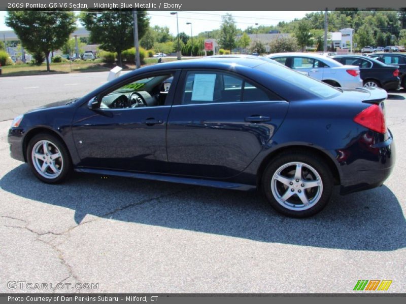 Midnight Blue Metallic / Ebony 2009 Pontiac G6 V6 Sedan