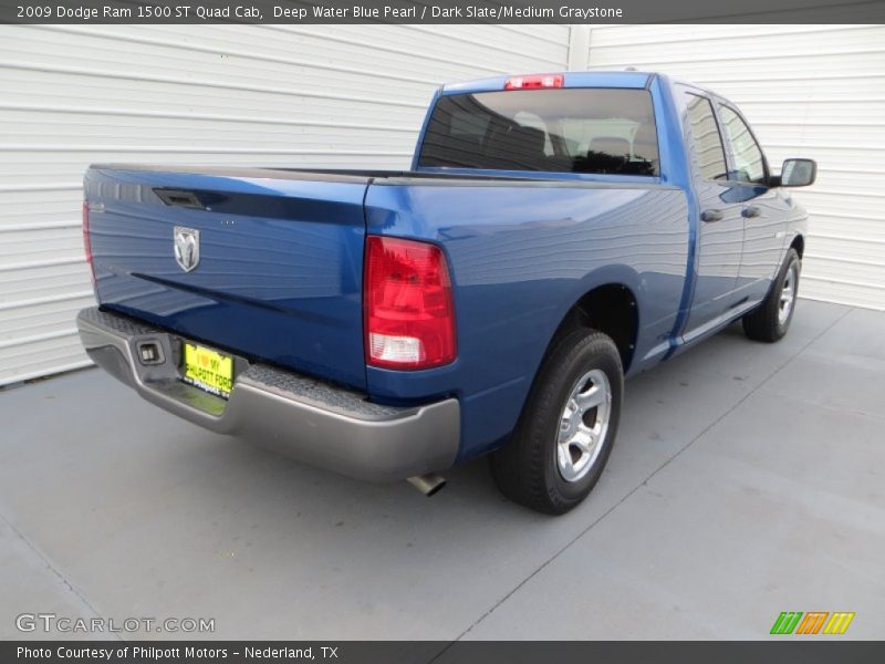 Deep Water Blue Pearl / Dark Slate/Medium Graystone 2009 Dodge Ram 1500 ST Quad Cab