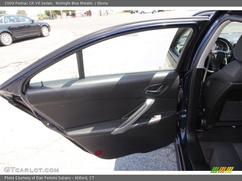 Midnight Blue Metallic / Ebony 2009 Pontiac G6 V6 Sedan