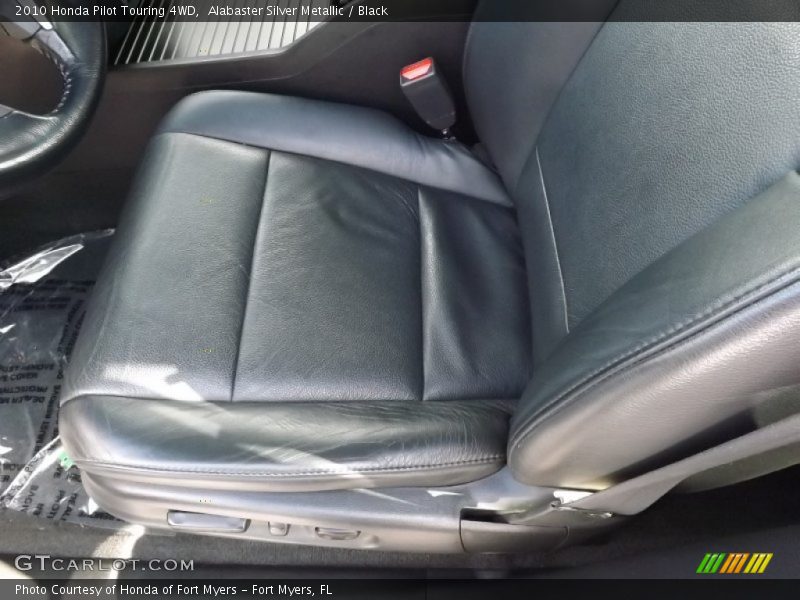 Alabaster Silver Metallic / Black 2010 Honda Pilot Touring 4WD