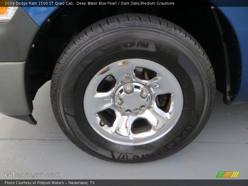 Deep Water Blue Pearl / Dark Slate/Medium Graystone 2009 Dodge Ram 1500 ST Quad Cab