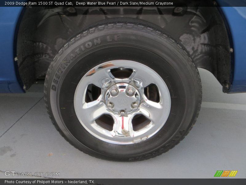 Deep Water Blue Pearl / Dark Slate/Medium Graystone 2009 Dodge Ram 1500 ST Quad Cab