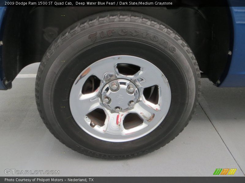 Deep Water Blue Pearl / Dark Slate/Medium Graystone 2009 Dodge Ram 1500 ST Quad Cab