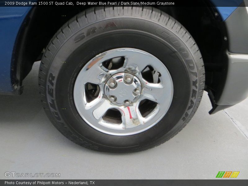 Deep Water Blue Pearl / Dark Slate/Medium Graystone 2009 Dodge Ram 1500 ST Quad Cab
