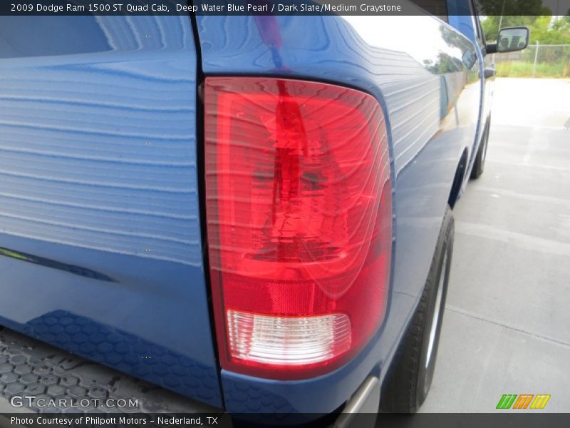 Deep Water Blue Pearl / Dark Slate/Medium Graystone 2009 Dodge Ram 1500 ST Quad Cab