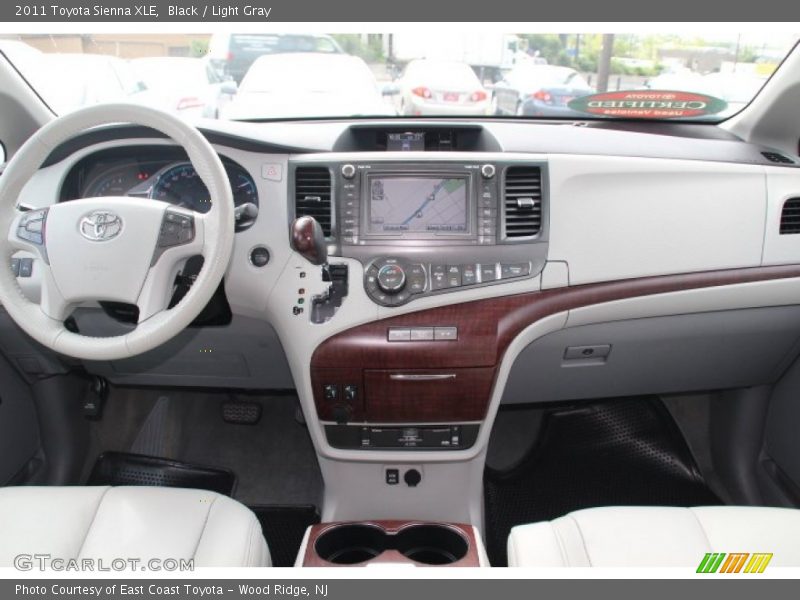 Black / Light Gray 2011 Toyota Sienna XLE