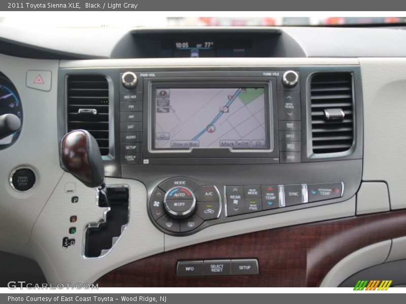 Black / Light Gray 2011 Toyota Sienna XLE