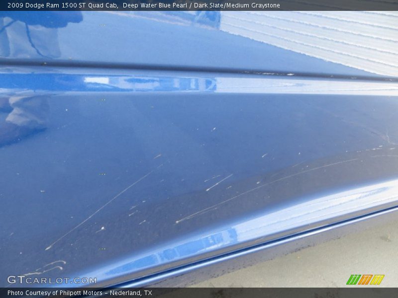 Deep Water Blue Pearl / Dark Slate/Medium Graystone 2009 Dodge Ram 1500 ST Quad Cab