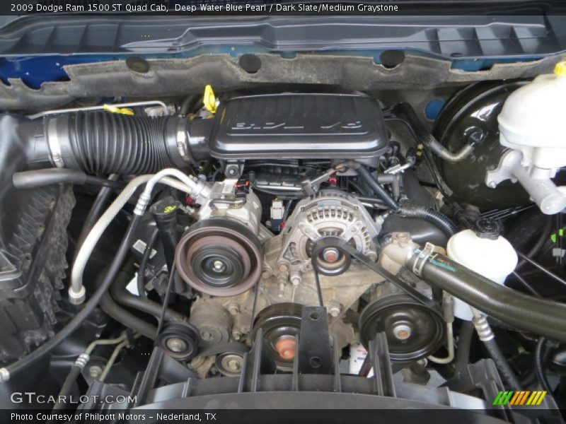 Deep Water Blue Pearl / Dark Slate/Medium Graystone 2009 Dodge Ram 1500 ST Quad Cab