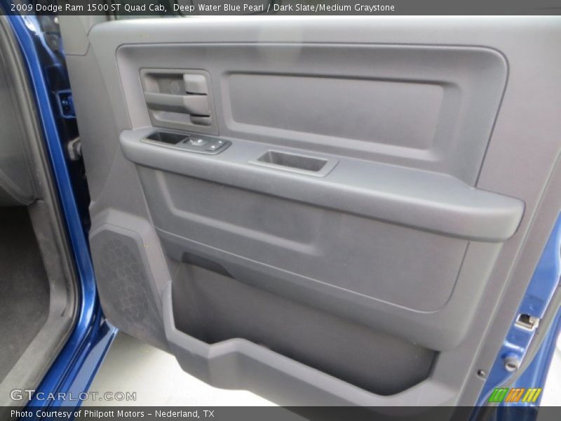 Deep Water Blue Pearl / Dark Slate/Medium Graystone 2009 Dodge Ram 1500 ST Quad Cab