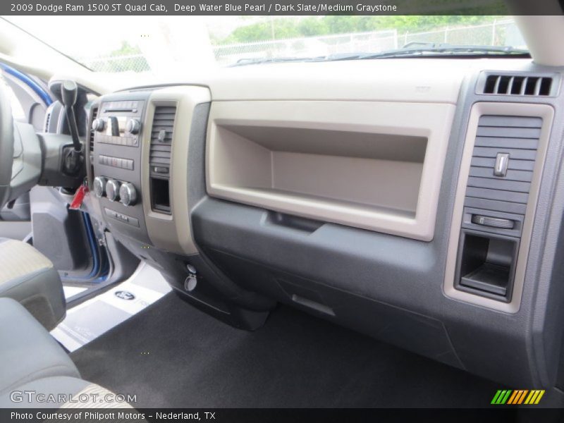 Deep Water Blue Pearl / Dark Slate/Medium Graystone 2009 Dodge Ram 1500 ST Quad Cab