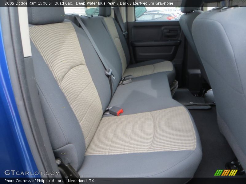 Deep Water Blue Pearl / Dark Slate/Medium Graystone 2009 Dodge Ram 1500 ST Quad Cab