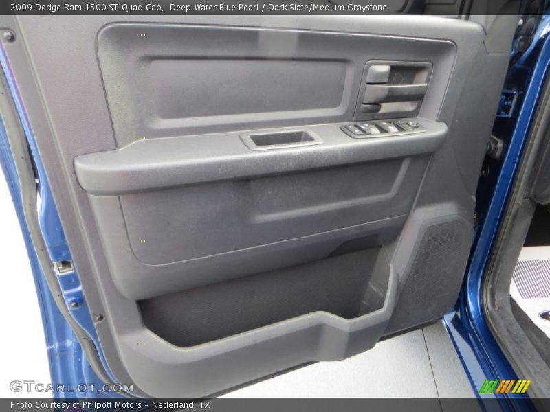 Deep Water Blue Pearl / Dark Slate/Medium Graystone 2009 Dodge Ram 1500 ST Quad Cab