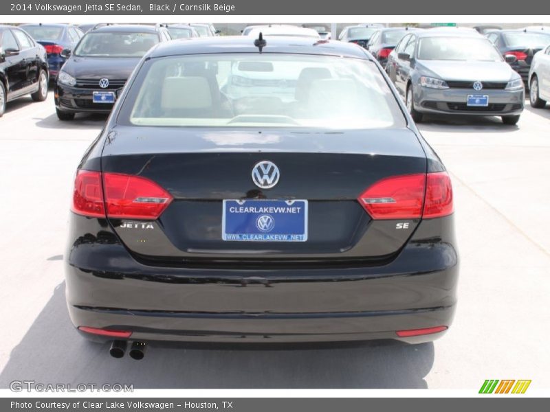 Black / Cornsilk Beige 2014 Volkswagen Jetta SE Sedan