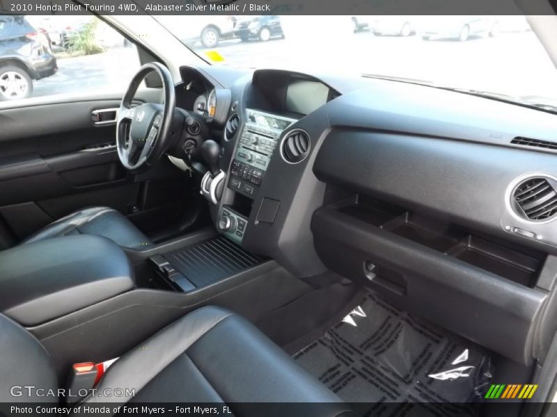 Alabaster Silver Metallic / Black 2010 Honda Pilot Touring 4WD