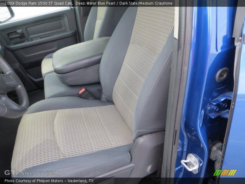 Deep Water Blue Pearl / Dark Slate/Medium Graystone 2009 Dodge Ram 1500 ST Quad Cab