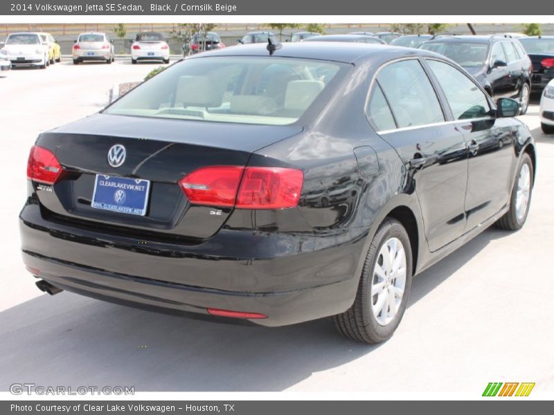 Black / Cornsilk Beige 2014 Volkswagen Jetta SE Sedan
