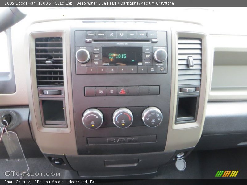 Deep Water Blue Pearl / Dark Slate/Medium Graystone 2009 Dodge Ram 1500 ST Quad Cab
