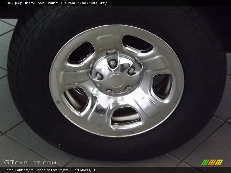 Patriot Blue Pearl / Dark Slate Gray 2004 Jeep Liberty Sport