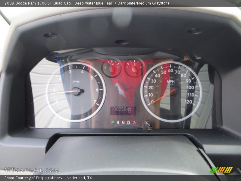 Deep Water Blue Pearl / Dark Slate/Medium Graystone 2009 Dodge Ram 1500 ST Quad Cab