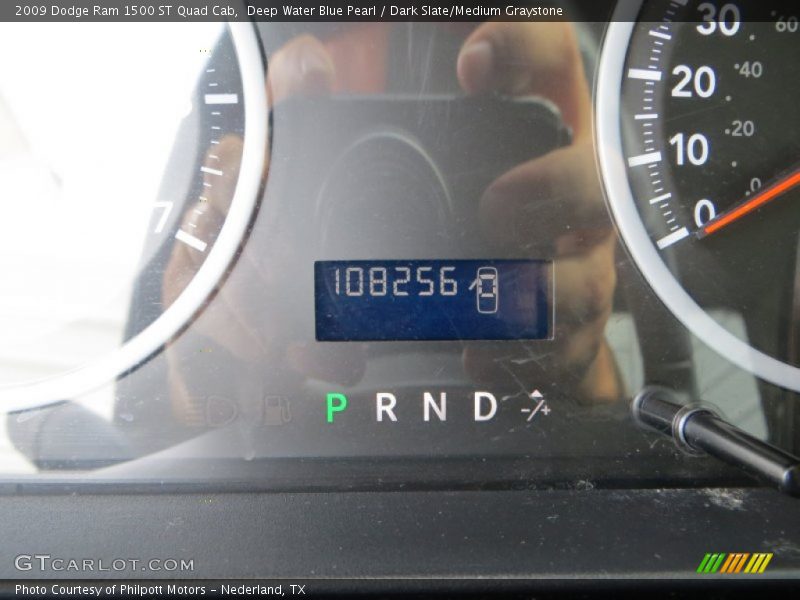 Deep Water Blue Pearl / Dark Slate/Medium Graystone 2009 Dodge Ram 1500 ST Quad Cab