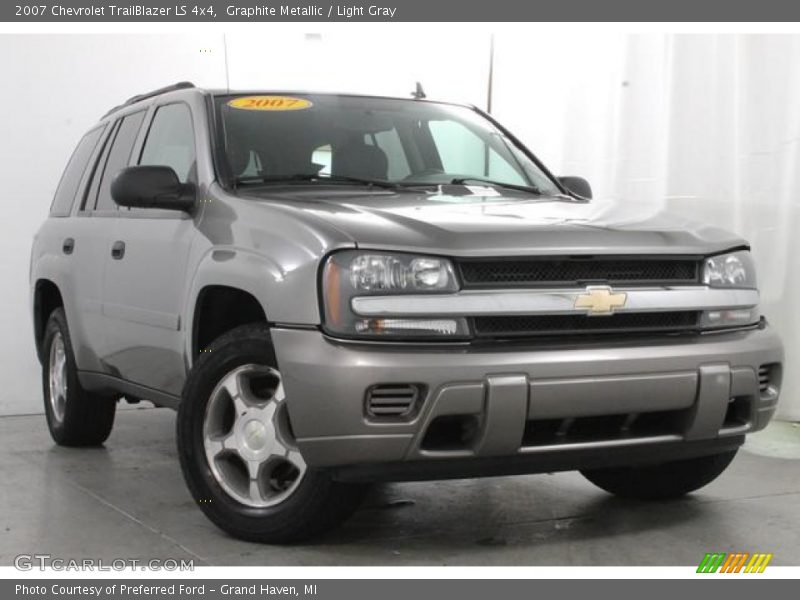 Graphite Metallic / Light Gray 2007 Chevrolet TrailBlazer LS 4x4