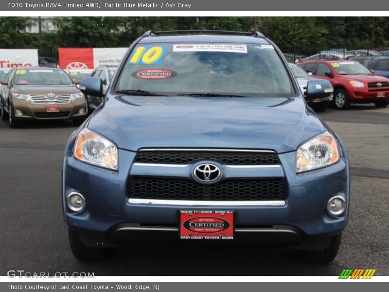 Pacific Blue Metallic / Ash Gray 2010 Toyota RAV4 Limited 4WD