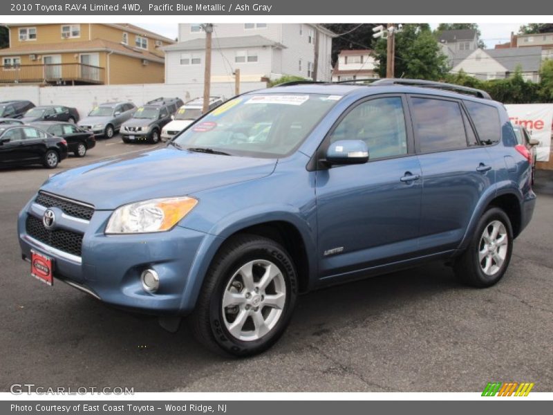 Pacific Blue Metallic / Ash Gray 2010 Toyota RAV4 Limited 4WD