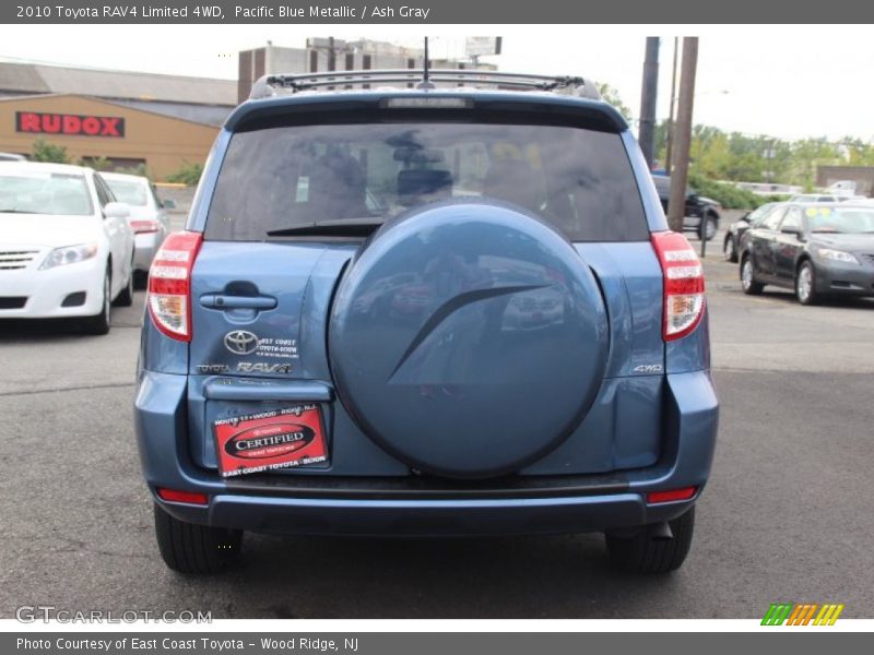 Pacific Blue Metallic / Ash Gray 2010 Toyota RAV4 Limited 4WD