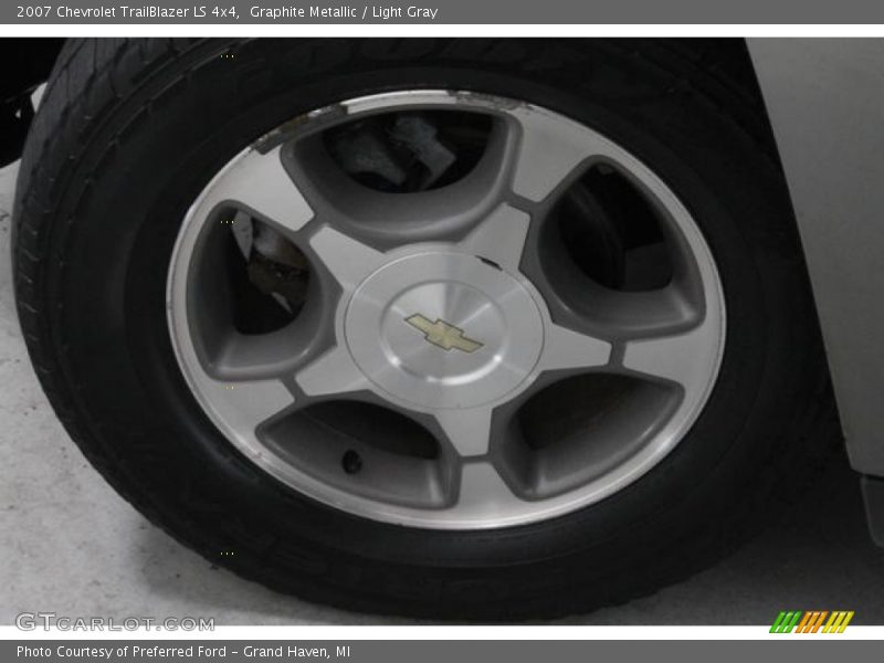 Graphite Metallic / Light Gray 2007 Chevrolet TrailBlazer LS 4x4