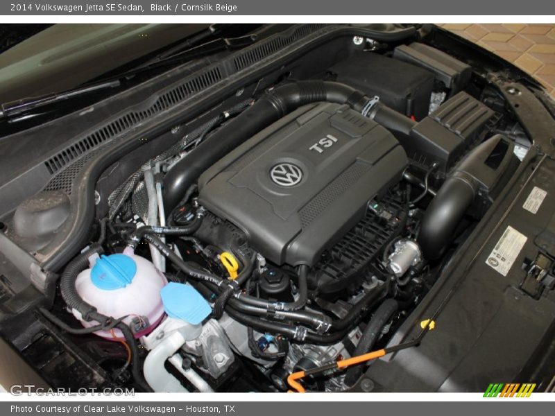Black / Cornsilk Beige 2014 Volkswagen Jetta SE Sedan
