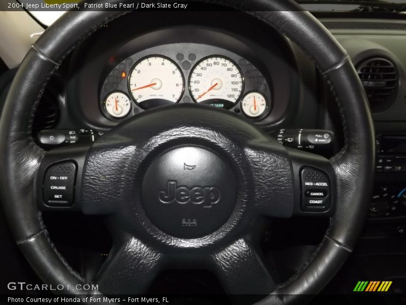 Patriot Blue Pearl / Dark Slate Gray 2004 Jeep Liberty Sport