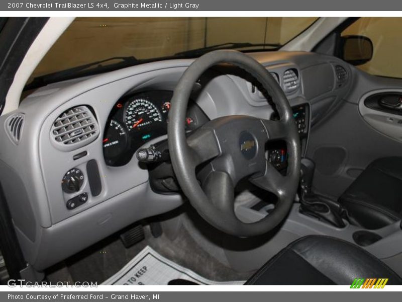 Graphite Metallic / Light Gray 2007 Chevrolet TrailBlazer LS 4x4