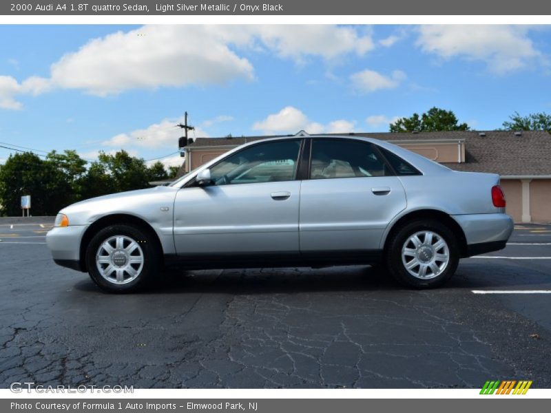 Light Silver Metallic / Onyx Black 2000 Audi A4 1.8T quattro Sedan