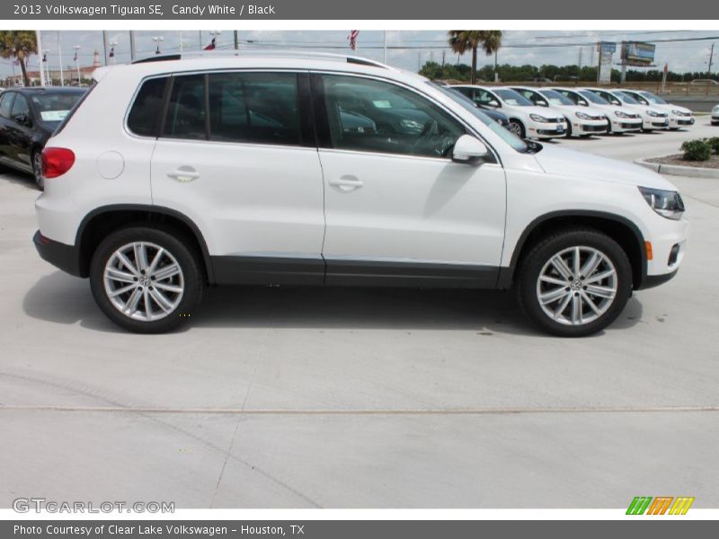 Candy White / Black 2013 Volkswagen Tiguan SE