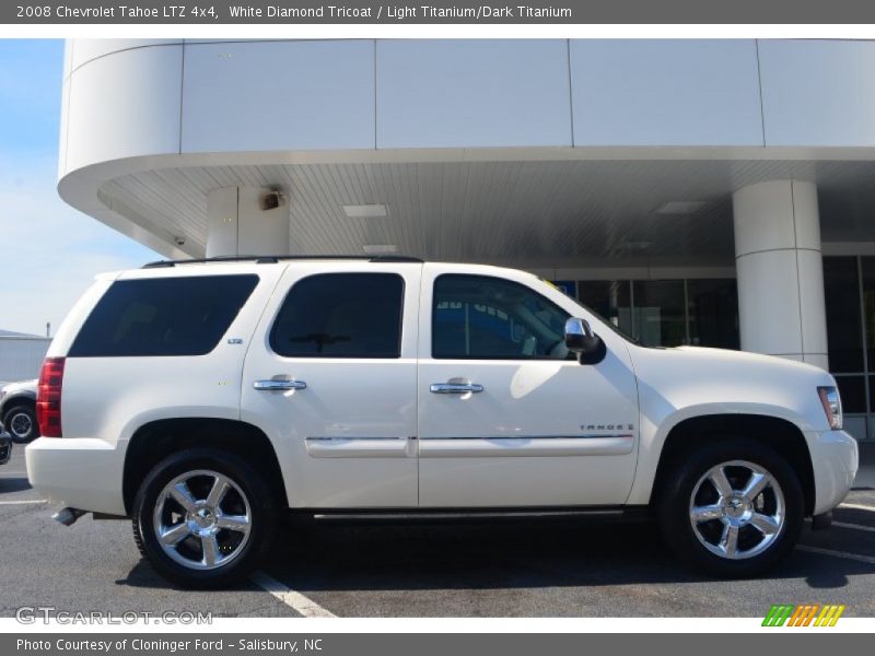 White Diamond Tricoat / Light Titanium/Dark Titanium 2008 Chevrolet Tahoe LTZ 4x4