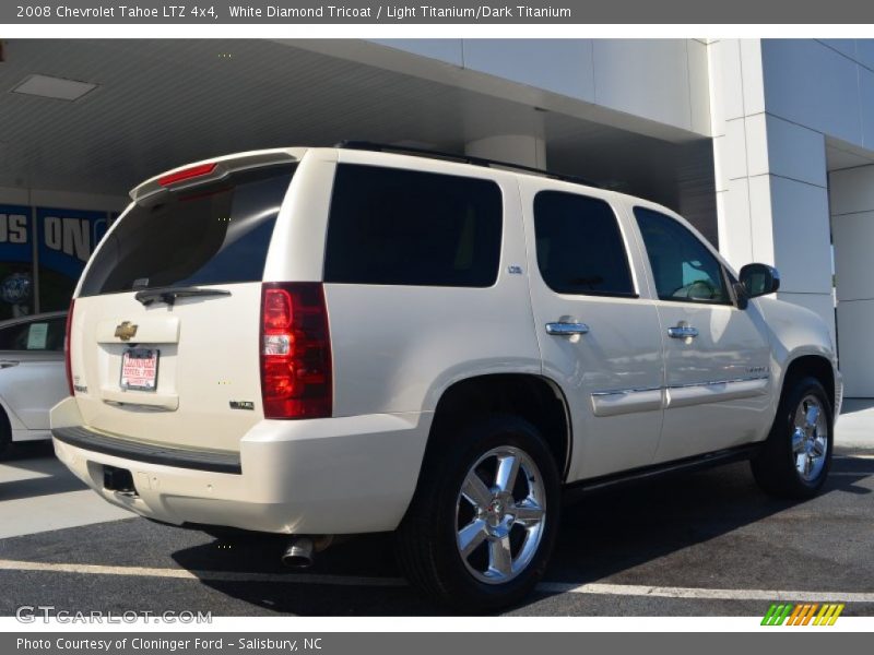 White Diamond Tricoat / Light Titanium/Dark Titanium 2008 Chevrolet Tahoe LTZ 4x4