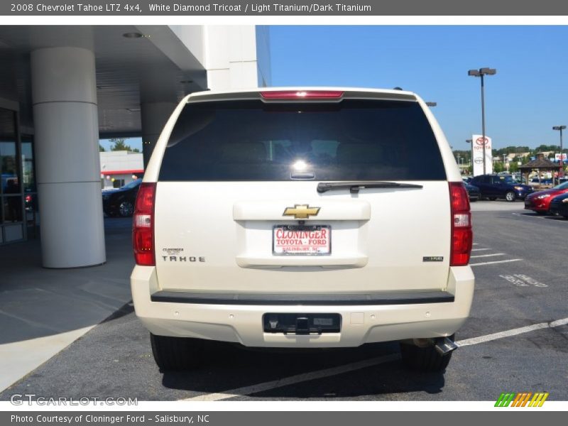 White Diamond Tricoat / Light Titanium/Dark Titanium 2008 Chevrolet Tahoe LTZ 4x4